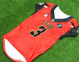 Jerseys de fútbol americano personalizados transpirable de talla grande de manga corta verano sublimación aparejos sarga - Product Image 6