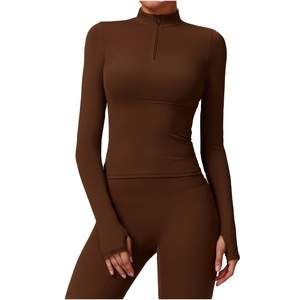 Camiseta Deportiva de Compresión de Manga Larga para Mujer, Suave, Cómoda, Ligera, Transpirable, Ajustada, de Secado Rápido y Sin Costuras - Product Image 1