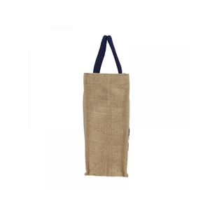 Sac à provisions en jute de qualité supérieure 100% fourre-tout imprimé écologique avec bandoulière et fermeture à glissière supérieure taux compétitif - Product Image 4