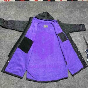 <b>Poncho</b> Warm Waterproof Nylon Adult Change Robe Swim Camouflage Jacket <b>Hooded</b> Beach Surf Changing Swim Fur Fleece Lining Parka - Product Image 5