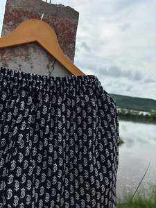 Pantalones cortos bohemios Hippie florales con cordón para mujer con estampado de bloques sueltos Comfort Feel Beach Cover Dress Carry-Short Pijama - Product Image 4