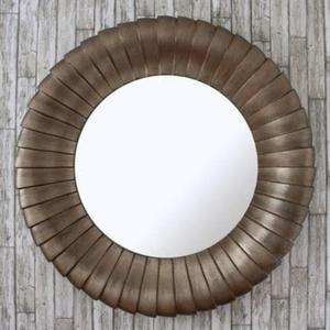 Miroir de ferme moderne finition dorée cadre rustique de haute qualité miroir en métal miroir décoratif salon Rom meilleur prix - Product Image 5