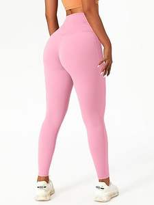 Legging de gimnasio de cintura alta para mujer, servicio OEM, ropa informal al mejor precio para venta en línea, logotipo personalizable en la cintura - Product Image 5