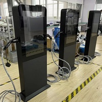 Nueva Estación de Carga para Vehículos Eléctricos HTTITONG de Alta Potencia, 22kW, 380V, 16A, TIPO 2, OCPP, Montaje en Suelo, RFID, 4G, IP65, Impermeable, Metálica