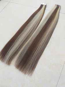Ruban de cheveux humains de qualité européenne 12A dans les extensions Ruban vierge à colle double face dans les extensions de cheveux 2025 - Product Image 4