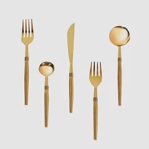 Nuevo Juego de Cubiertos de Acero Inoxidable Ecológico para Bodas con Mango de Madera, Incluye Cuchara y Cuchillo, Nuevo Juego de Acero Inoxidable - Product Image 4