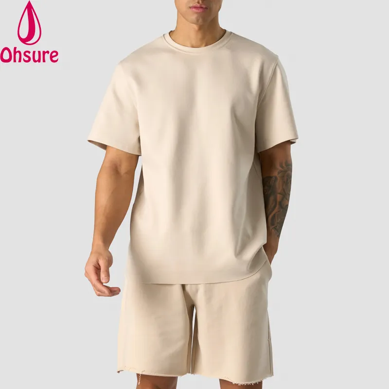 Fashion Summer 100% cotton Oversize fit crew neck lightweight sports t shirts for men