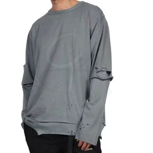 Good Quality Professional Double Layer T-Shirt Custom Patches <b>Top</b> Price Women Double Layer T-Shirt For Sale - Product Image 2