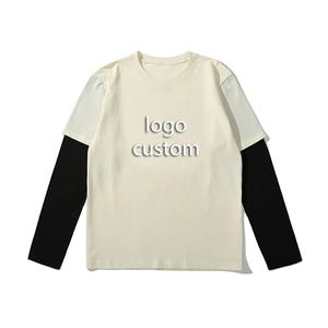 Vente en gros OEM pull ras du cou vierge épais 100% coton sweat-shirt à col rond brodé avec logo personnalisé surdimensionné pour hommes - Product Image 2