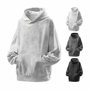 Sweat à capuche vintage délavé à l'acide pour hommes en gros Senior 3D imprimé tie-dye à capuche col brodé Technics sweat à capuche coupe ample unisexe - Product Image 5