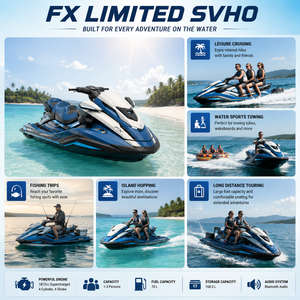 <span class=keywords><strong>Jet</strong></span> <span class=keywords><strong>ski</strong></span> de luxe FX Limited SVHO 1812cc suralimenté pour 3 passagers avec système audio - Product Image 2
