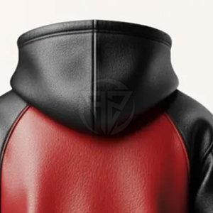 Sweat à capuche en cuir uni pour homme, décontracté, hiver, avec doublure intérieure douce, qualité supérieure, écologique, respirant, design léger - Product Image 6