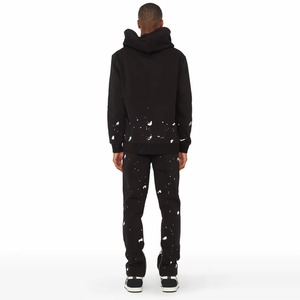 Survêtement de gymnastique à capuche à manches longues pour hommes, pull brodé sur mesure, vêtements de sport pour la course à pied au design uni - Product Image 5