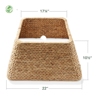 ปกต้นคริสต์มาสทอธรรมชาติพับได้ตกแต่งคริสต์มาสกระโปรงต้นคริสต์มาสขนาดใหญ่น้ำผักตบชวา - Product Image 4