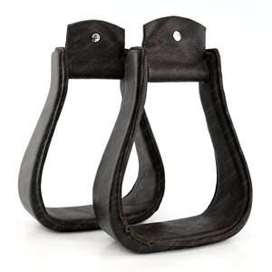 Recién llegado, estribos de caballo ingleses, accesorios para SILLÍN de caballo, estribos de equitación ecuestre, suministros, estribos de cuero reforzado - Product Image 5