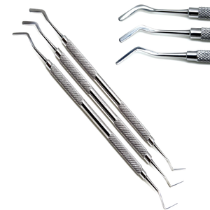 Juego de espátula compuesta Dental de 3 piezas, 2mm, 2,5mm, 3mm, instrumentos de relleno de plástico plano, herramientas dentales Premium EE. UU. - Product Image 1