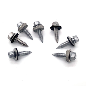 Tornillo autorroscante para techos de acero inoxidable SS410 1022A con brida hexagonal y arandela de caucho EPDM - Product Image 1