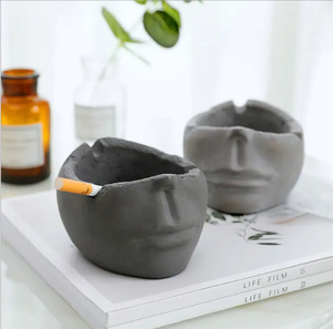 Modelo DE CARA abstracta creativa, accesorios de decoración del hogar modernos, Cenicero de aluminio - Product Image 3