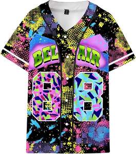 เสื้อเบสบอลสีส้มสำหรับผู้ชายชุดกีฬาโพลีเอสเตอร์พิมพ์ซับลิเมชันสำหรับซอฟท์บอล - Product Image 3