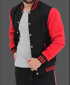2024 Custom Embroidery Logo Wool Varsity <b>Jacket</b> Men's Fleece-Filled Windproof <b>Patchwork</b> Design - Product Image 4