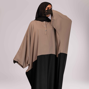 ชุดราตรีอิสลามแบบสุภาพเรียบร้อย-ผ้า Nida ระบายอากาศได้ทันสมัยบริการ OEM พร้อมอะบายาขนาดพิเศษ - Product Image 1