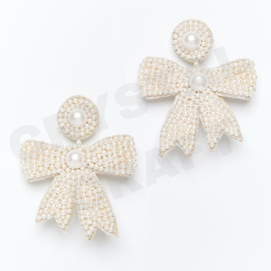 Vintage Orange blanc bleu perlé Touch Down boucles d'oreilles pour femmes mariage patriotique ou Memorial Day accessoire de mode - Product Image 6