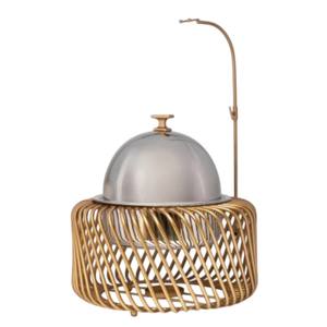 Calentador de Comida de Acero Inoxidable de Gran Calidad con Diseño Martillado y Elegante para el Hogar, Cocina, Hotel y Eventos de Catering - Product Image 3