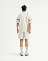 Chemise décontractée pour homme de haute qualité, à manches courtes boutonnées, coupe droite, en coton et polyester tricoté imprimé, respirante, style boxy, pour le quotidien