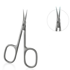 Tijera de seguridad para manicura con punta redonda Tijera para uñas de bebé de acero completo con bolsa Suministros profesionales - Product Image 3