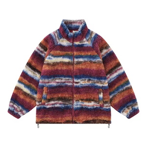 <b>Sherpa</b> Fleece <b>Jacket</b> For <b>Men</b> With Full Zip Front And Warm Lining Designed For Outdoor Comfort In Cold And Breezy Winter Days - Product Image 3