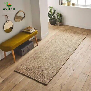 Tapis fait main pour usage intérieur en jute 100% Tapis sur mesure doux et lavable pour chambre à coucher et salon - Product Image 2