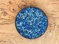 Kynite Chip kristal kasar alami biru ukuran kustom batu permata longgar kuarsa botol Mini tidak berminyak batu permata miniatur