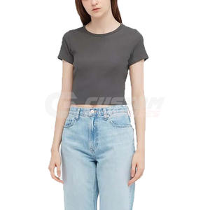 Top corto para mujer de alta calidad, el mejor material personalizado, edición artesanal, crea tu propio diseño, Top corto para mujer - Product Image 2