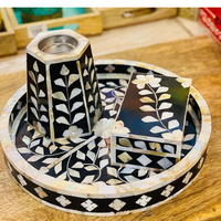 Nouvel Arrivage Brûleur d'encens religieux arabe fait main avec incrustation de nacre, portable, essentiel pour la maison et le bureau, Marque Falah