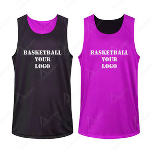 Uniformes de baloncesto personalizados OEM, camisetas de equipo reversibles para hombre, 100 poliéster, malla transpirable, impresión Digital de secado rápido - Product Image 4