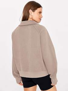 Sweat-shirt à manches longues confortable en polaire pour femmes de qualité supérieure - Product Image 2