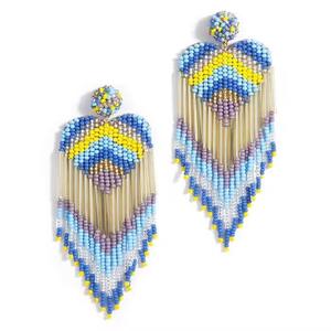 ต่างหูลูกปัดเมล็ดแก้วสำหรับผู้หญิงดีไซน์เป็นเอกลักษณ์ - Product Image 5