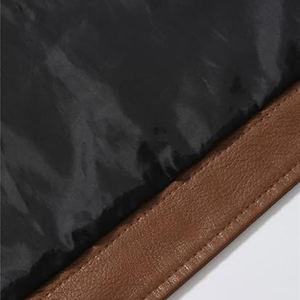 Faux cuir veste hommes automne hiver col droit hommes moto cuir manteau - Product Image 5