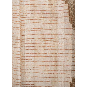 Tapis en soie noué à la main Freedom Manchaha Ivory LUV-8607 10 mm, rectangulaire, abstrait, pour salon, couloir, chambre - Product Image 3