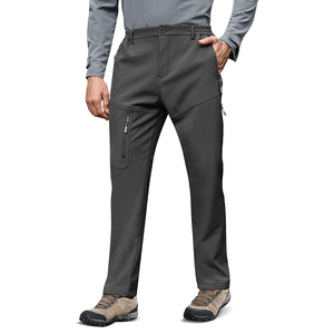 Pantalon softshell léger pour homme en plein air imperméable coupe-vent respirant pantalon chaud idéal pour le trekking, la randonnée et les vêtements décontractés - Product Image 5