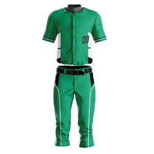 Meilleurs ensembles d'uniformes de baseball durables 100% polyester antibactériens pour unisexe, couleurs et logos personnalisables, service OEM de haute qualité - Product Image 1