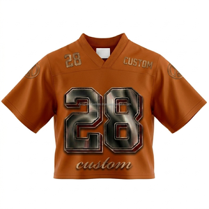 เสื้อเบสบอลฮ็อกกี้ฟุตบอลอินเทรนด์พิมพ์ลายระเหิดออกแบบได้ตามต้องการเสื้อฟุตบอลปักตาข่ายเสื้อฟุตบอลแฟนบอล - Product Image 2