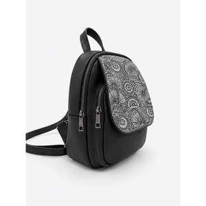Sac à dos bohème résistant à l'eau pour femme AP IDEA MODA, en cuir véritable Dollaro traité au laser, fabriqué en Italie - Art.26145 pour un usage quotidien - Product Image 3