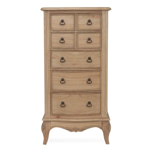 ตู้เสื้อผ้าทรงสูงแคบ คอลเลคชั่นห้องนอนลอนดอน เฟอร์นิเจอร์เรียบหรู ทำจากไม้จริง ผิวธรรมชาติ สำหรับห้องนอน - Product Image 3