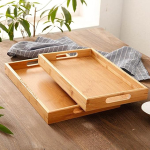 Best Wholesale Price Mango Wooden Serving Platter Natural Finished Custom Size <b>Snacks</b> Tea Drinking <b>Tray</b> for Home Restaurants - Product Image 1