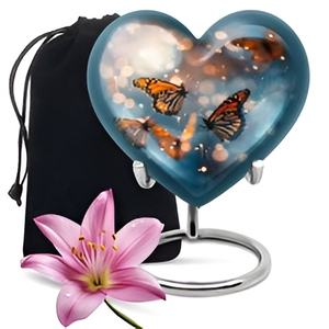 Nuevo estilo de urnas de cremación con forma de corazón para mascotas, proveedor mayorista de urnas de cremación con corazón de latón, precios bajos fabricados en la India 2024 - Product Image 6