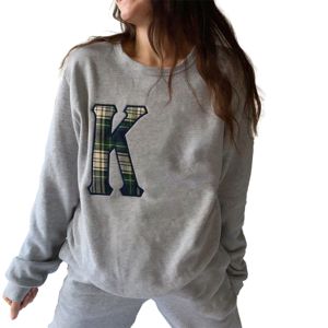 Sweat-shirt personnalisé en coton 100% pour l'hiver, style grec, col ras du cou, streetwear, coupe oversize, épaules tombantes, grammage lourd, pour l'école et l'université - Product Image 3