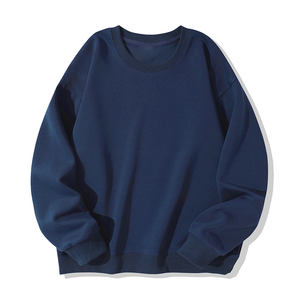 Logo de broderie personnalisé oem 300g sweat-shirt unisexe en coton à manches longues et col rond pour hommes pour le printemps et l'automne - Product Image 4