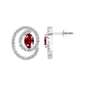 Ruby Pear-Cut Moissanite <b>Dangle</b> <b>Earrings</b> 950 Platinum Trendy <b>Fine</b> Jewelry for Women for Parties & Weddings Wholesale - Product Image 1