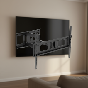 MAXI600 Support mural à 3 bras pour téléviseurs et moniteurs jusqu'à 50 kg VESA 600x400 inclinable noir pour murs et étagères d'affichage - Product Image 3